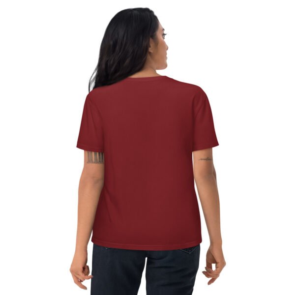 Fun "Camping & Wine" for Outdoor & Wine Lovers - Unisex organic cotton t-shirt - Image 8