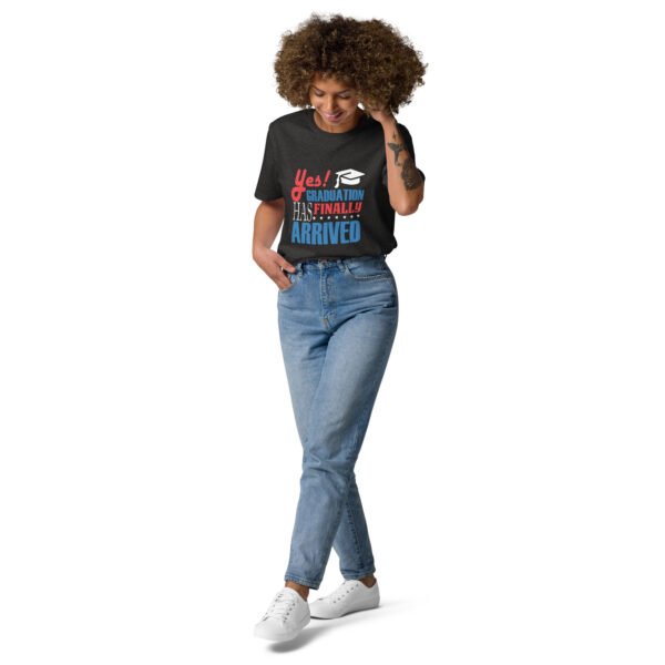 Funny Graduation Design – "We All Know I Look Cool in This Hat" - Unisex organic cotton t-shirt - Image 5