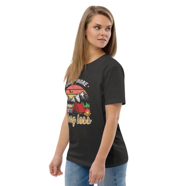 Camp More, Worry Less – Relaxed Outdoor Adventure - Unisex organic cotton t-shirt - Image 21