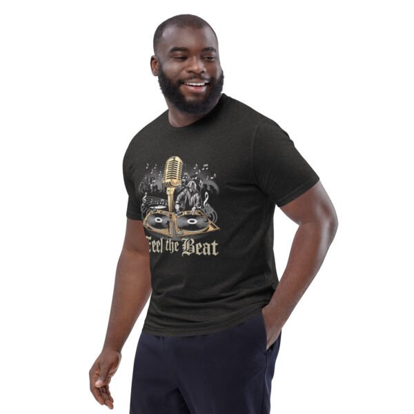 Feel the Beat  - Retro Music Vibes and DJ Style - Unisex organic cotton t-shirt - Image 16