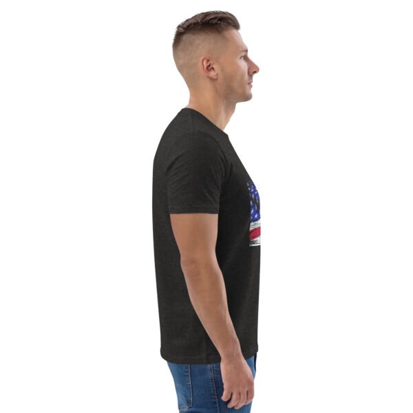 "American Flag Fishing T-Shirt – Patriotic Angler’s - Unisex organic cotton t-shirt - Image 23