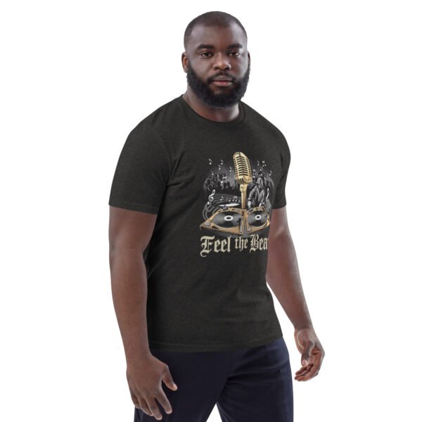 Feel the Beat  - Retro Music Vibes and DJ Style - Unisex organic cotton t-shirt - Image 18
