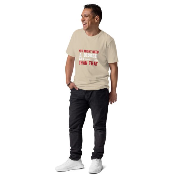 "You Might Need a Bigger Bat Than That" Funny Baseball - Unisex organic cotton t-shirt - Image 9