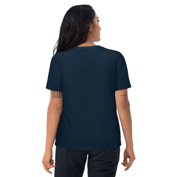 Fun "Camping & Wine" for Outdoor & Wine Lovers - Unisex organic cotton t-shirt - Image 4