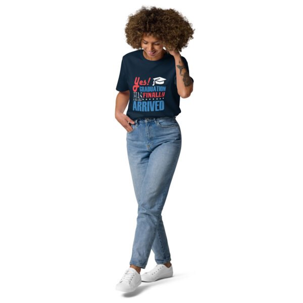 Funny Graduation Design – "We All Know I Look Cool in This Hat" - Unisex organic cotton t-shirt - Image 3