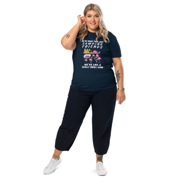 "Camping Friends - We’re Like a Small Gang" Fun Outdoor - Unisex organic cotton t-shirt - Image 3