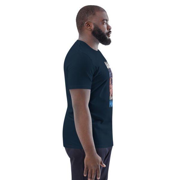 "DILF - Damn I Love Fishing" Funny American Flag Fishing - Unisex organic cotton t-shirt - Image 11