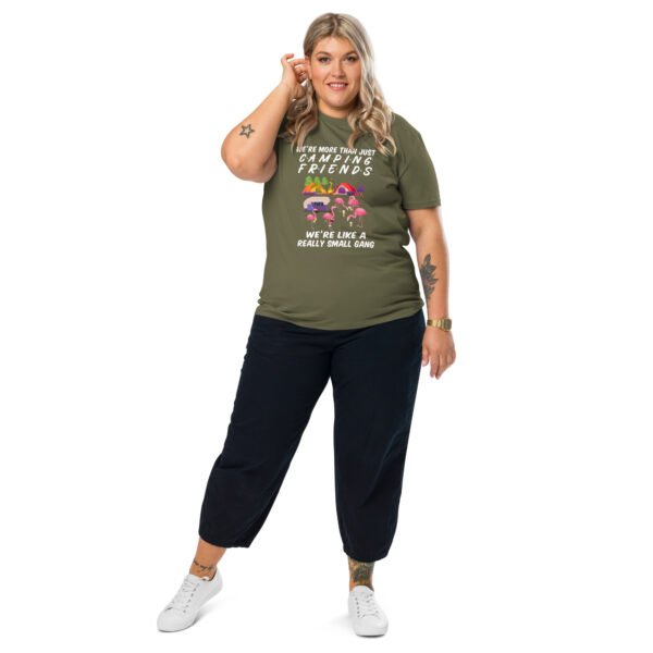 "Camping Friends - We’re Like a Small Gang" Fun Outdoor - Unisex organic cotton t-shirt - Image 15