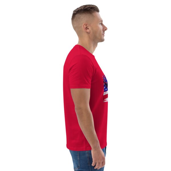 "American Flag Fishing T-Shirt – Patriotic Angler’s - Unisex organic cotton t-shirt - Image 39