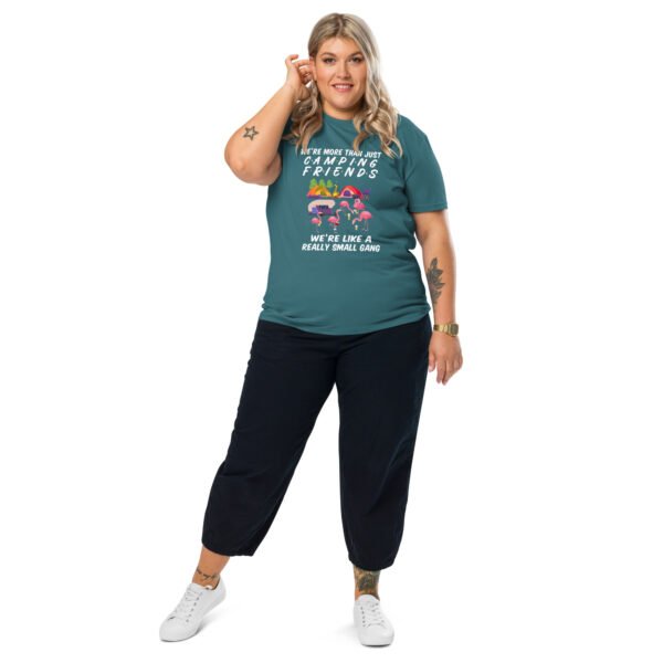 "Camping Friends - We’re Like a Small Gang" Fun Outdoor - Unisex organic cotton t-shirt - Image 13