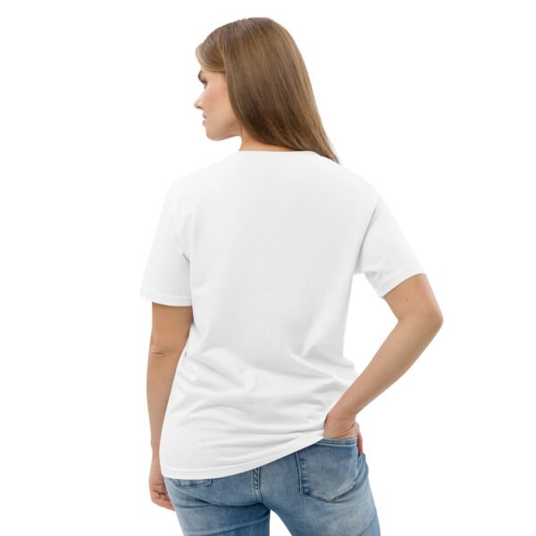 I Love Music Rabbit with Headphones - Unisex organic cotton t-shirt - Image 4