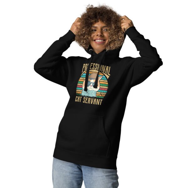 Professional Cat Servant - Retro Cat Lover - Unisex Hoodie