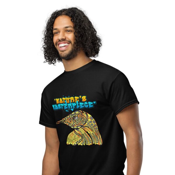 Nature’s Masterpiece – Stunning Artistic Bird Illustration - DryBlend® T-Shirt - Image 3