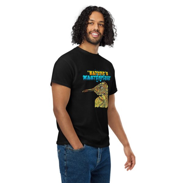 Nature’s Masterpiece – Stunning Artistic Bird Illustration - DryBlend® T-Shirt - Image 4
