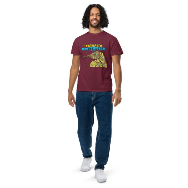 Nature’s Masterpiece – Stunning Artistic Bird Illustration - DryBlend® T-Shirt - Image 13