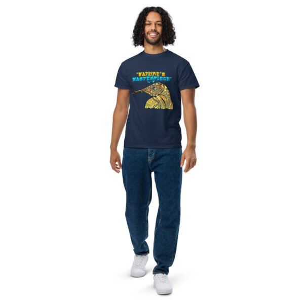 Nature’s Masterpiece – Stunning Artistic Bird Illustration - DryBlend® T-Shirt - Image 5