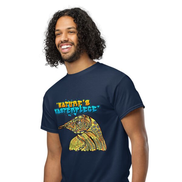 Nature’s Masterpiece – Stunning Artistic Bird Illustration - DryBlend® T-Shirt - Image 7