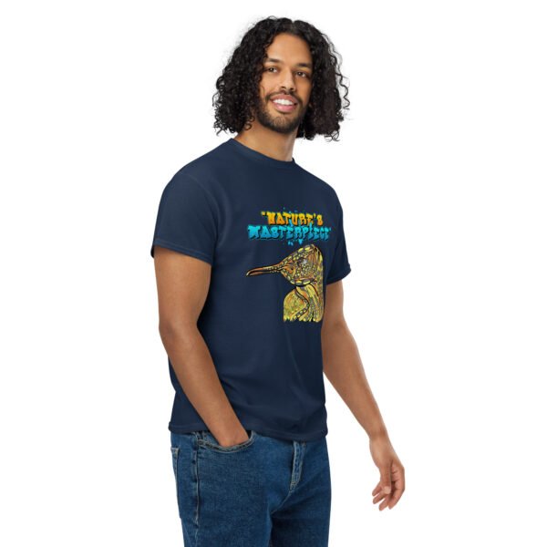 Nature’s Masterpiece – Stunning Artistic Bird Illustration - DryBlend® T-Shirt - Image 8