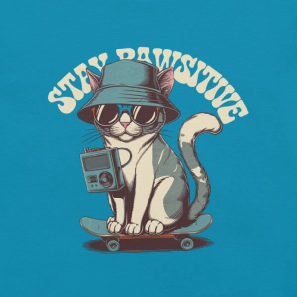 "Stay Pawsitive' with Cool Cat Design"Unisex t-shirt - Image 11