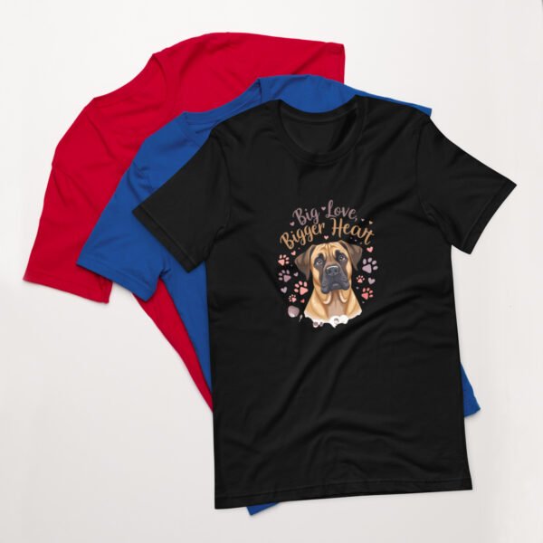 Big Love, Bigger Heart' with Adorable Dog Design - Unisex t-shirt - Image 3