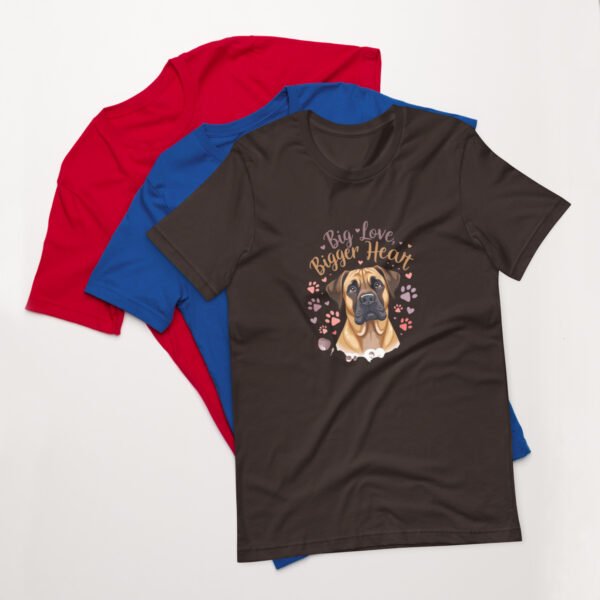 Big Love, Bigger Heart' with Adorable Dog Design - Unisex t-shirt - Image 15