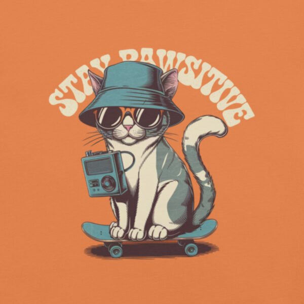 "Stay Pawsitive' with Cool Cat Design"Unisex t-shirt - Image 23