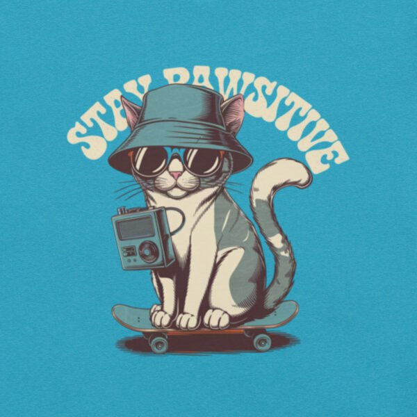 "Stay Pawsitive' with Cool Cat Design"Unisex t-shirt - Image 21
