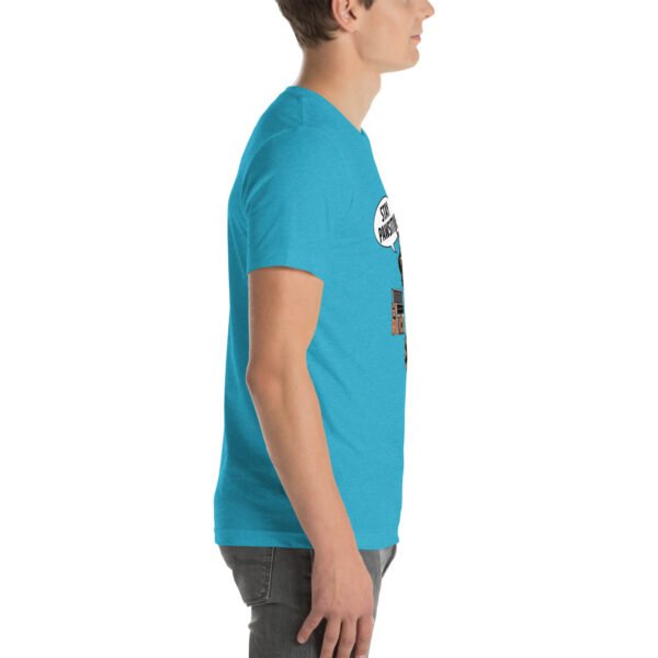 "Stay Pawsitive' Black T-Shirt with Cool Cat Design" - Unisex t-shirt - Image 7