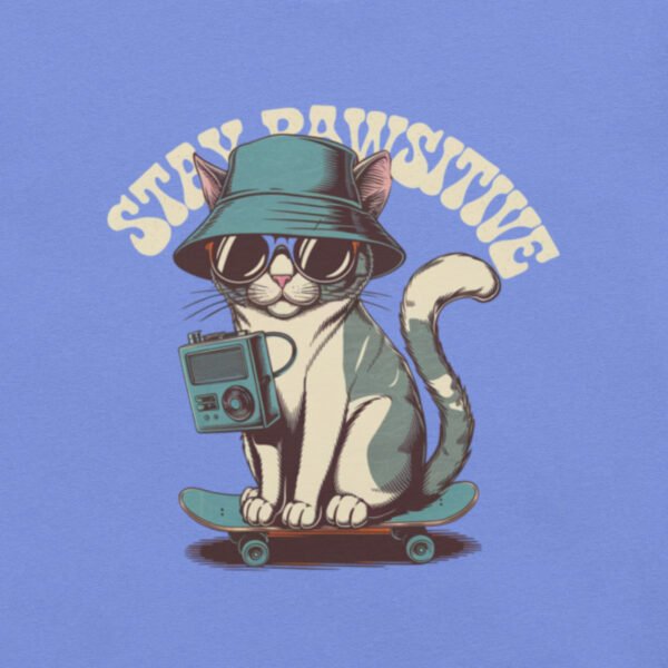 "Stay Pawsitive' with Cool Cat Design"Unisex t-shirt - Image 25