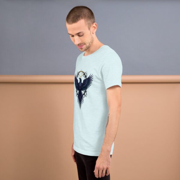 Gothic Raven and Crescent Moon Purple - Unisex t-shirt - Image 23