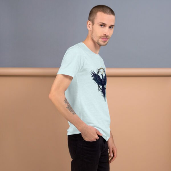 Gothic Raven and Crescent Moon Purple - Unisex t-shirt - Image 24