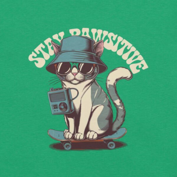 "Stay Pawsitive' with Cool Cat Design"Unisex t-shirt - Image 13