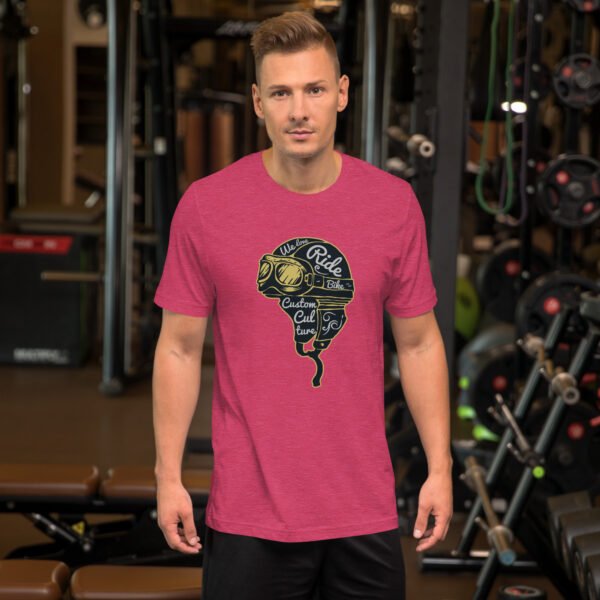 Ride Custom, Eat Dust - Vintage Biker Skull - Unisex t-shirt