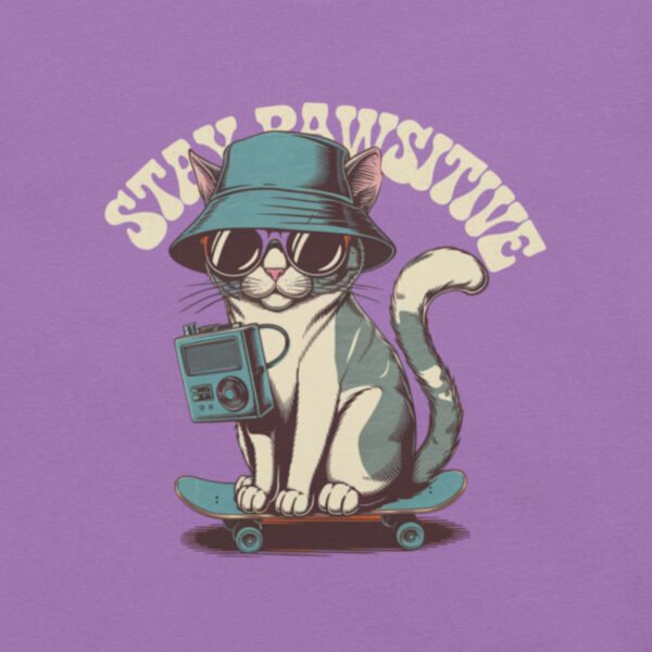 "Stay Pawsitive' with Cool Cat Design"Unisex t-shirt - Image 15