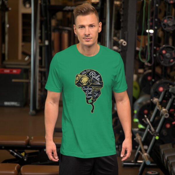 Ride Custom, Eat Dust - Vintage Biker Skull - Unisex t-shirt - Image 11