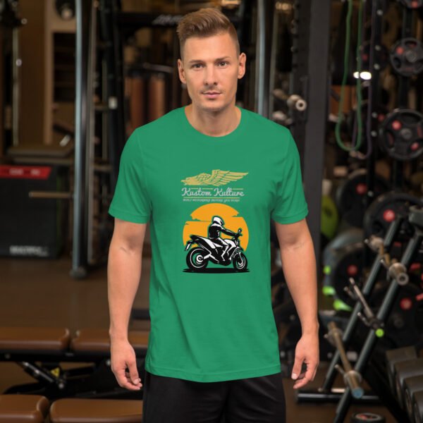 Kustom Kulture – Retro Motorcycle Sunset - Unisex t-shirt - Image 17