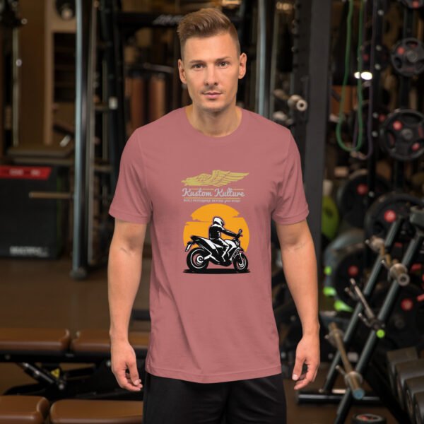 Kustom Kulture – Retro Motorcycle Sunset - Unisex t-shirt - Image 19