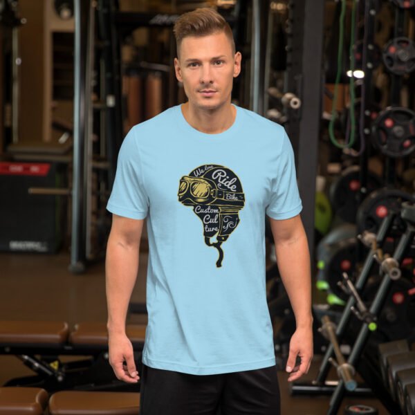 Ride Custom, Eat Dust - Vintage Biker Skull - Unisex t-shirt - Image 23