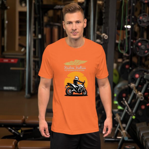 Kustom Kulture – Retro Motorcycle Sunset - Unisex t-shirt - Image 25
