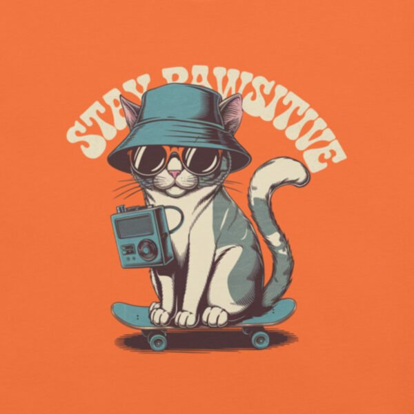 "Stay Pawsitive' with Cool Cat Design"Unisex t-shirt - Image 19