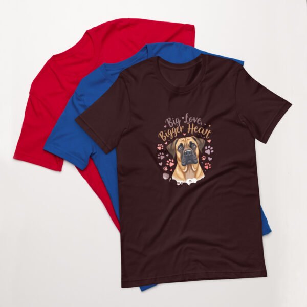 Big Love, Bigger Heart' with Adorable Dog Design - Unisex t-shirt - Image 7