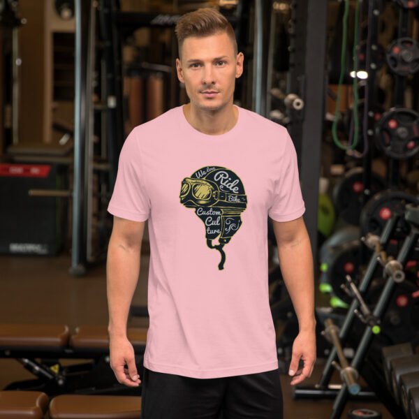 Ride Custom, Eat Dust - Vintage Biker Skull - Unisex t-shirt - Image 21