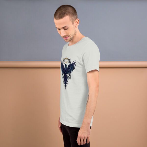 Gothic Raven and Crescent Moon Purple - Unisex t-shirt - Image 19