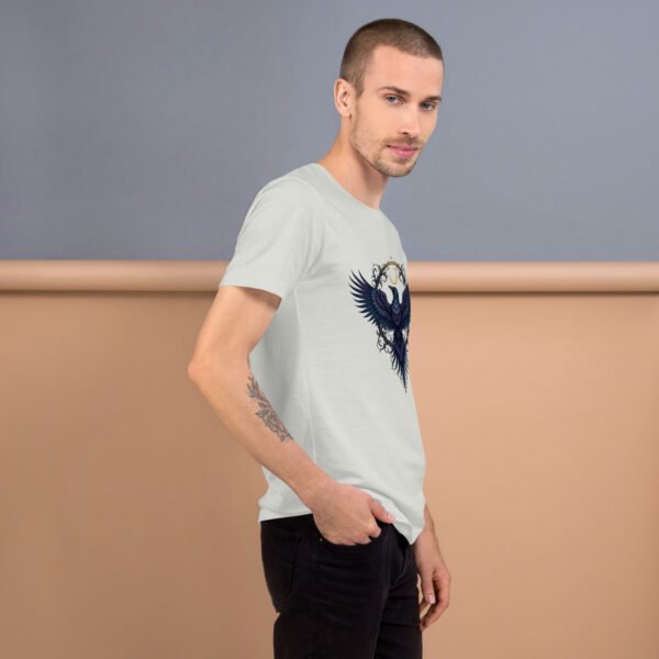 Gothic Raven and Crescent Moon Purple - Unisex t-shirt - Image 20