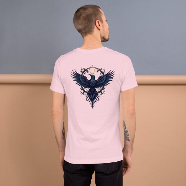 Gothic Raven and Crescent Moon Purple - Unisex t-shirt - Image 14
