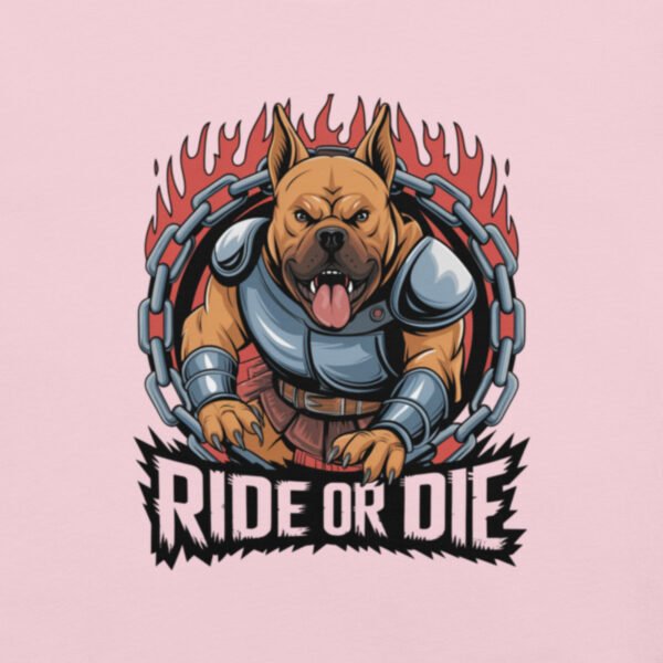 "'Ride or Die' with Bold Biker Dog Design" - Unisex t-shirt - Image 17