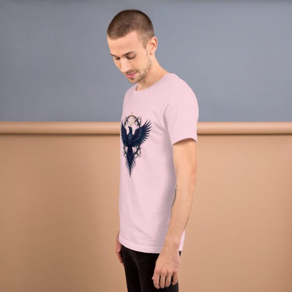 Gothic Raven and Crescent Moon Purple - Unisex t-shirt - Image 15