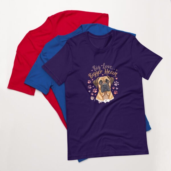 Big Love, Bigger Heart' with Adorable Dog Design - Unisex t-shirt - Image 9