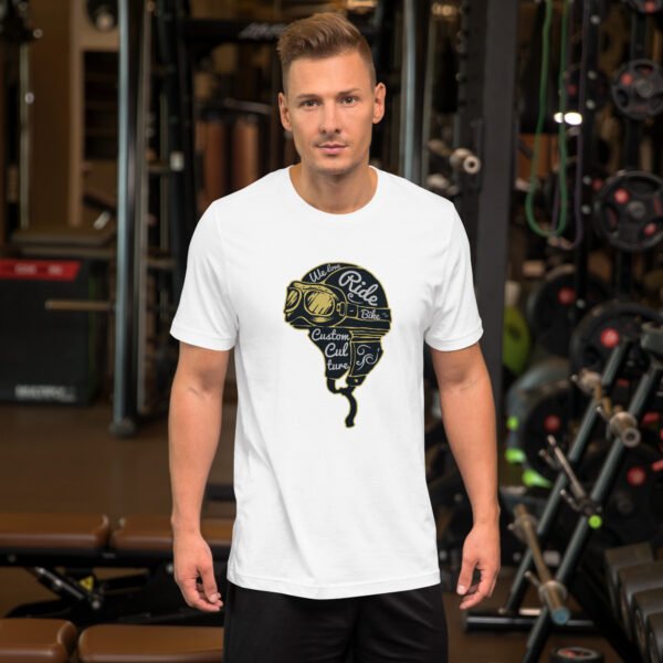 Ride Custom, Eat Dust - Vintage Biker Skull - Unisex t-shirt - Image 27