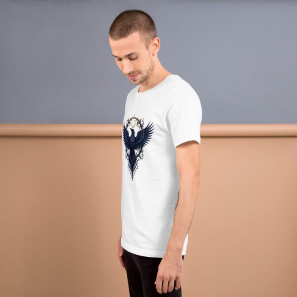 Gothic Raven and Crescent Moon Purple - Unisex t-shirt - Image 27